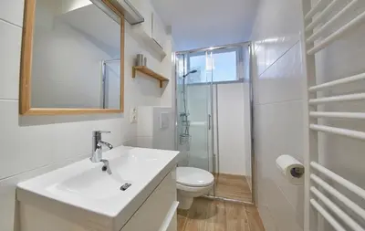 Ein Badezimmer in der Unterkunft Appartement Timeout
