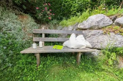 Ein Garten an der Unterkunft Chalet Eder