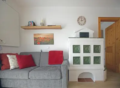 Ein Sitzbereich in der Unterkunft Ferienwohnung Maria