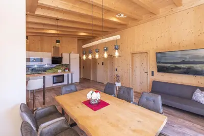 Küche/Küchenzeile in der Unterkunft Heustadl Zillertal