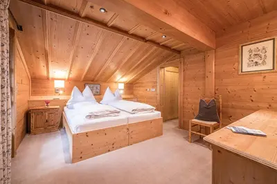 Ein Bett oder Betten in einem Zimmer der Unterkunft Chalet Innerhof