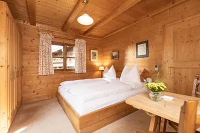 Ein Bett oder Betten in einem Zimmer der Unterkunft Chalet Innerhof