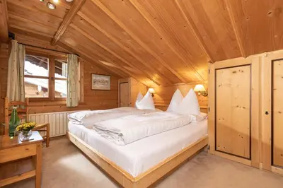 Ein Bett oder Betten in einem Zimmer der Unterkunft Chalet Innerhof