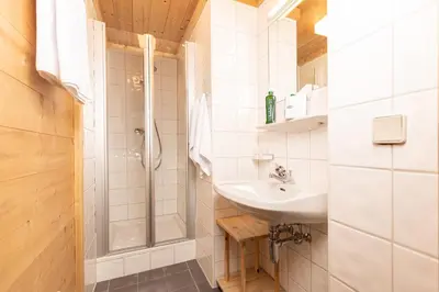 Ein Badezimmer in der Unterkunft Chalet Innerhof