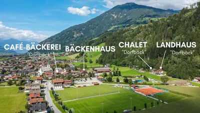 Naturlandschaft in der Nähe des Chalets