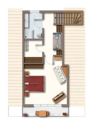 Grundriss der Unterkunft Chalet Dorfbäck