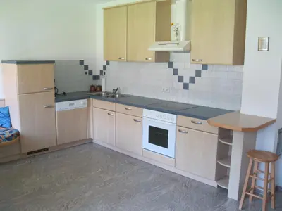 Küche/Küchenzeile in der Unterkunft Appartement Geisler