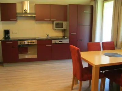 Küche/Küchenzeile in der Unterkunft Appartement Geisler