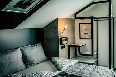 Ein Bett oder Betten in einem Zimmer der Unterkunft Boutique Apartments OLD SCHOOL