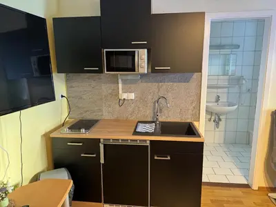Küche/Küchenzeile in der Unterkunft Alpenlodge, Ferienwohnung 19
