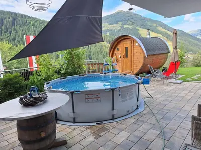 Ein allgemeiner Bergblick oder ein Berglick von der Ferienwohnung aus