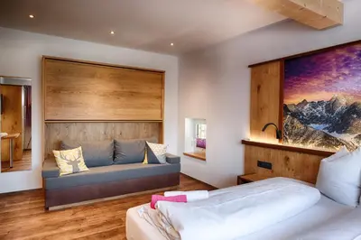 Ein Bett oder Betten in einem Zimmer der Unterkunft Ferienpension Bierbaumer