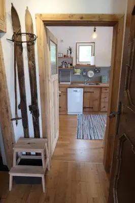 Küche/Küchenzeile in der Unterkunft Retro Apartment Kitzbühel