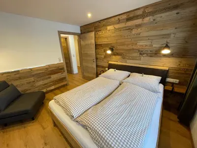Ein Bett oder Betten in einem Zimmer der Unterkunft Landhaus Zillertal