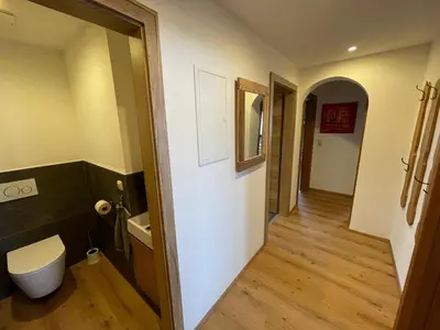 Ein Badezimmer in der Unterkunft Landhaus Zillertal