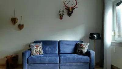 Ein Sitzbereich in der Unterkunft Appartement MIRAN by Miha