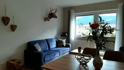 Ein Sitzbereich in der Unterkunft Appartement MIRAN by Miha
