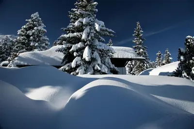 Villa Alpin im Winter