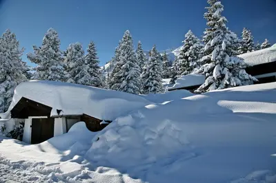 Villa Alpin im Winter