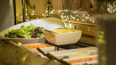Essen im Hotel oder in der Nähe