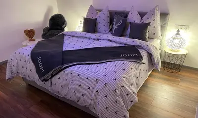 Ein Bett oder Betten in einem Zimmer der Unterkunft Appartement Mountain Lake