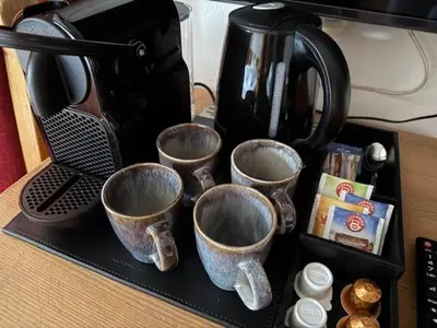 Kaffee-/Teezubehör in der Unterkunft Hotel in the HEART of the Alps