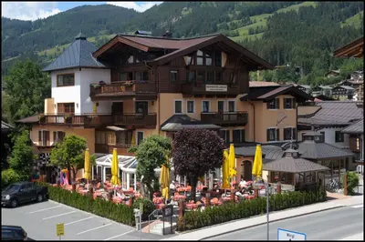 Ein allgemeiner Bergblick oder ein Berglick von der Ferienwohnung aus