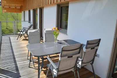 Ein Balkon oder eine Terrasse in der Unterkunft Ankirchen Apartments