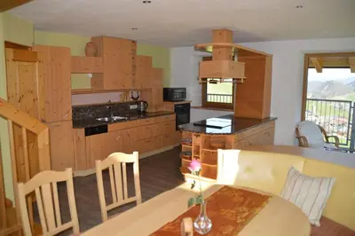 Küche/Küchenzeile in der Unterkunft Ankirchen Apartments
