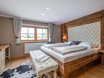 Ein Bett oder Betten in einem Zimmer der Unterkunft Kaiserblick