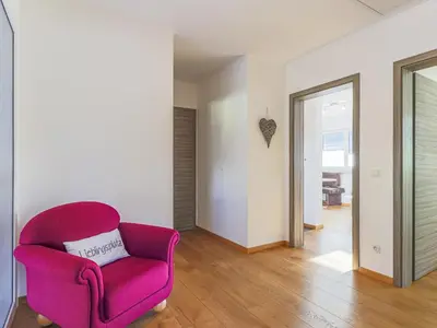 Ein Sitzbereich in der Unterkunft Ferienwohnung Feiel