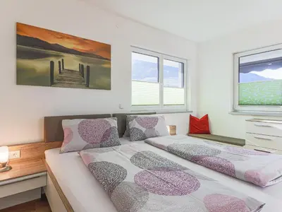 Ein Bett oder Betten in einem Zimmer der Unterkunft Ferienwohnung Feiel