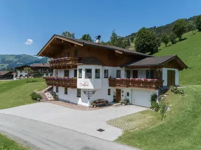 Ein allgemeiner Bergblick oder ein Berglick von der Ferienwohnung aus