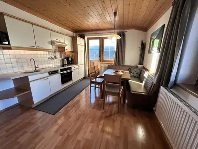 Küche/Küchenzeile in der Unterkunft Eder II Saalbach