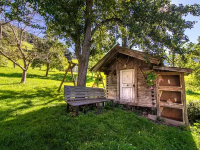 Ein Garten an der Unterkunft Blaserhof