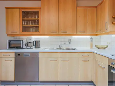 Küche/Küchenzeile in der Unterkunft Itterblick