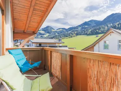 Ein allgemeiner Bergblick oder ein Berglick von der Ferienwohnung aus