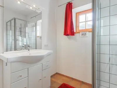 Ein Badezimmer in der Unterkunft Salvenblick