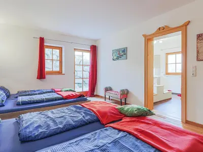 Ein Bett oder Betten in einem Zimmer der Unterkunft Salvenblick