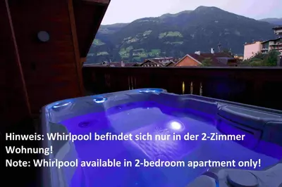 Ein allgemeiner Bergblick oder ein Berglick von der Ferienwohnung aus