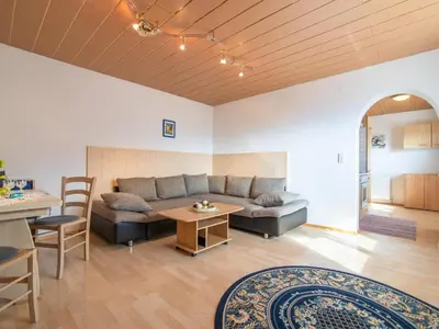 Ein Sitzbereich in der Unterkunft Haus Sporer