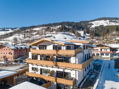 Ein allgemeiner Bergblick oder ein Berglick von der Ferienwohnung aus