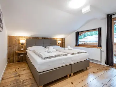 Ein Bett oder Betten in einem Zimmer der Unterkunft Alte Mühle