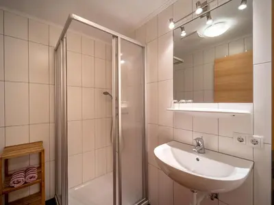 Ein Badezimmer in der Unterkunft Obersteiner 1