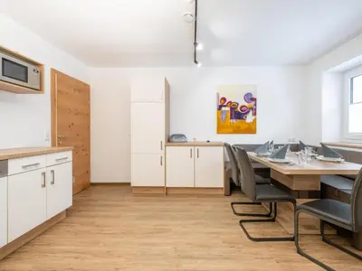 Küche/Küchenzeile in der Unterkunft Rupertihof 3