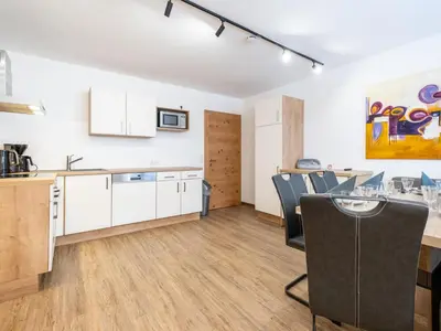 Küche/Küchenzeile in der Unterkunft Rupertihof 3