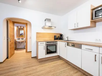 Küche/Küchenzeile in der Unterkunft Rupertihof 3