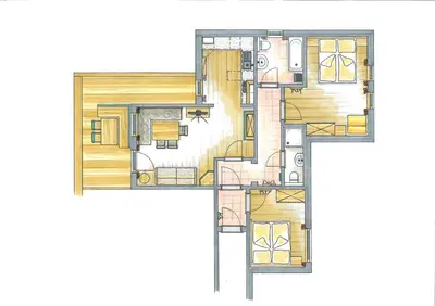 Grundriss der Unterkunft Landhaus Patricia