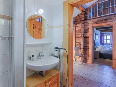 Ein Badezimmer in der Unterkunft Hauserbauer