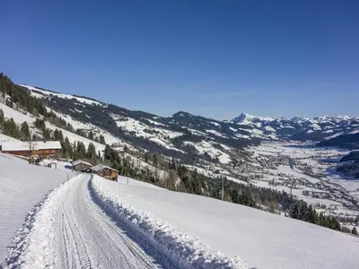 Troadstadl Brixentalblick im Winter